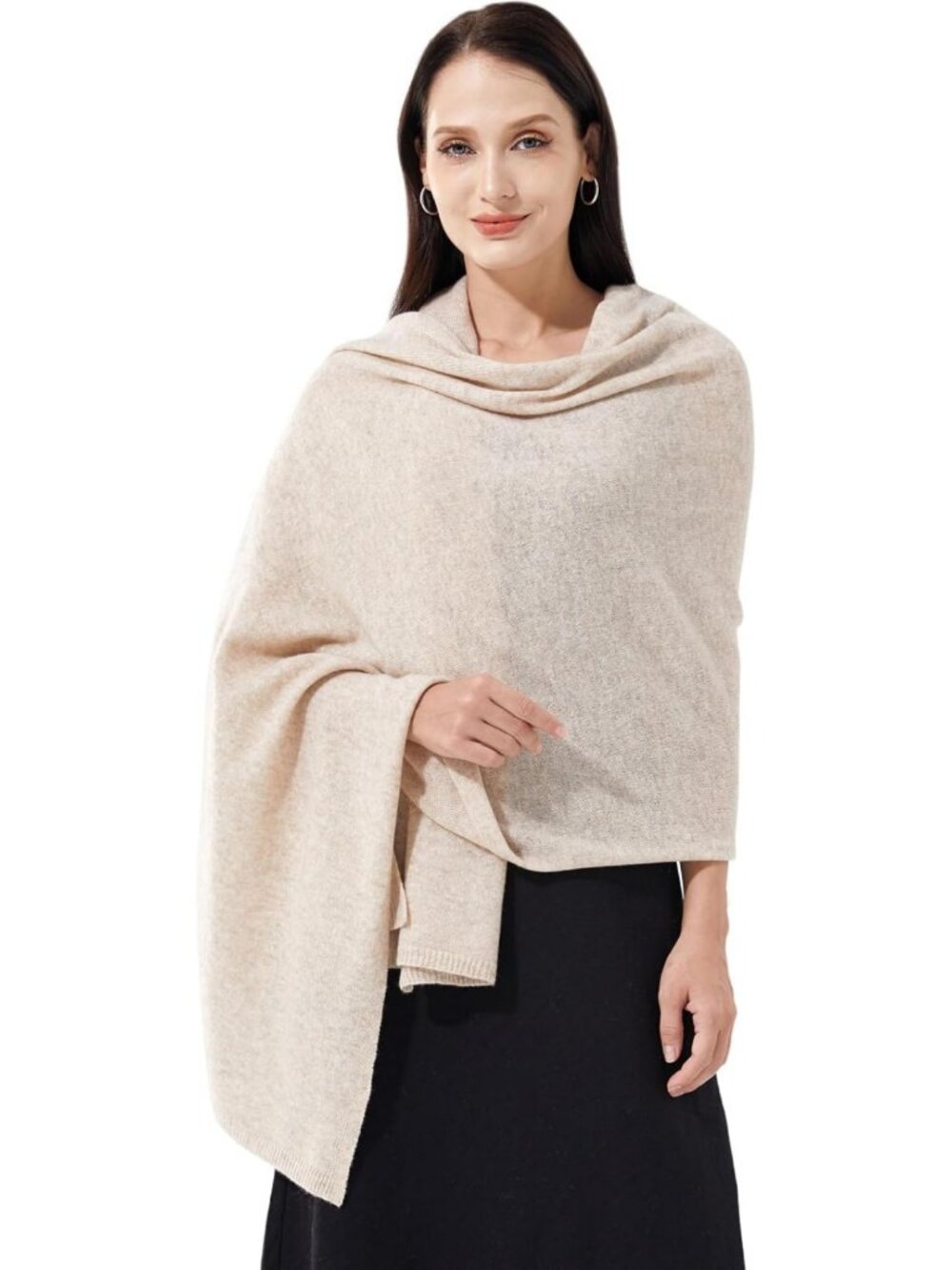 Extra Large Soft Cashmere Blend Wrap Scarf for Women - Chic Travel Stole 87"x28